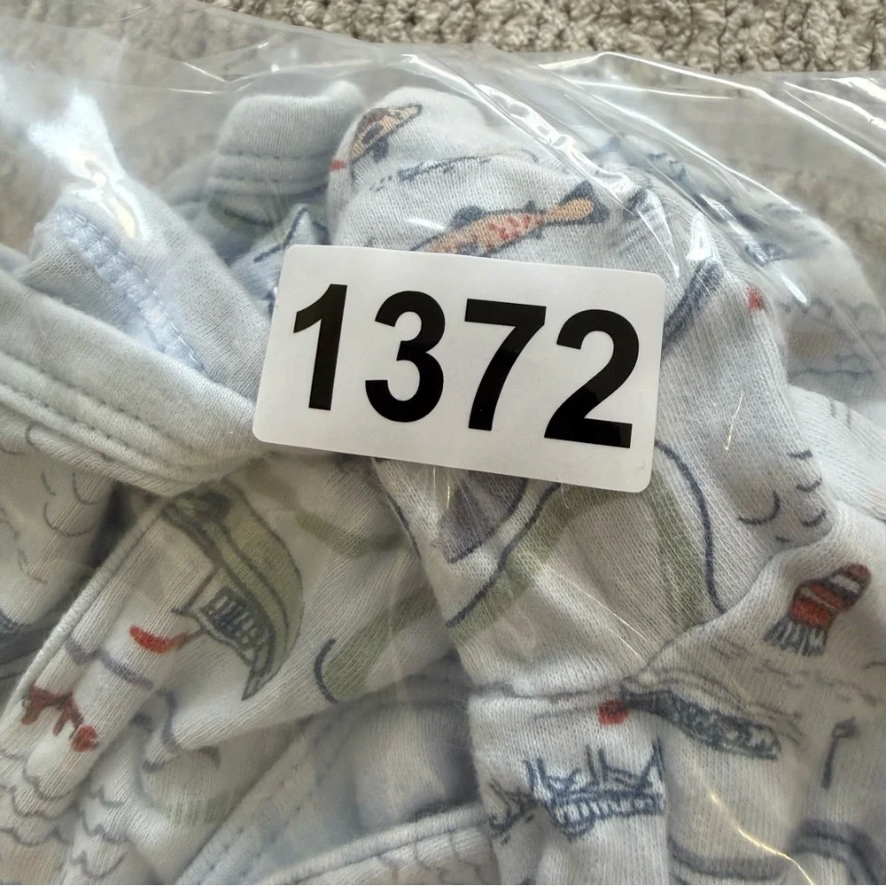 Mamas & Papas‎ Baby Footed Sleeper 9–12M Nautical Map Print Cotton